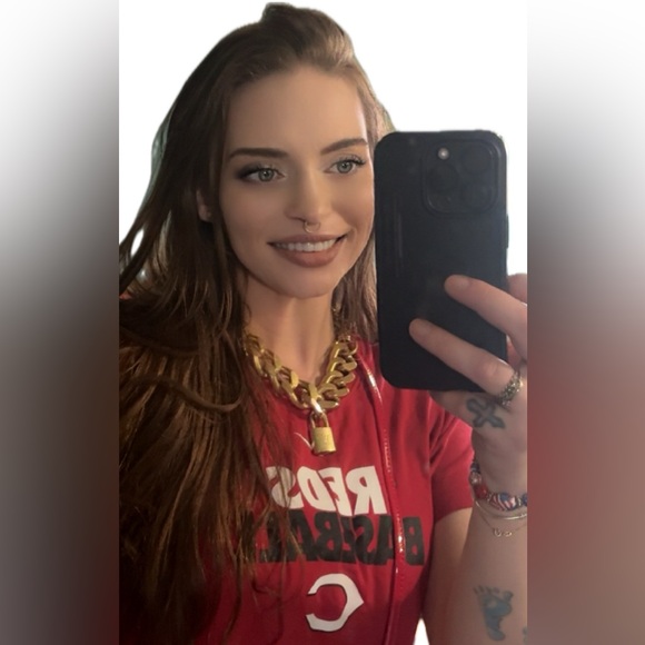 LOUIS VUITTON 🔓 #225 Lock Vintage with chunky unbranded chain - adjustable - Picture 8 of 8